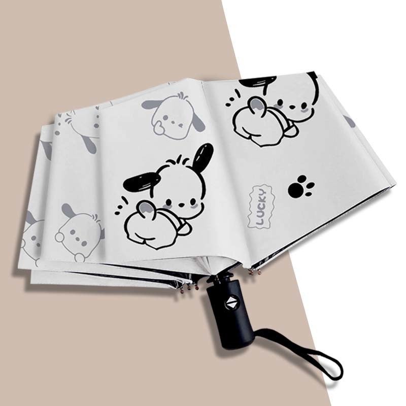 Fully Automatic Pacha Dog Umbrella Sunshade Student Sun Protection Cute Cartoon Rain Or Shine - Image 2